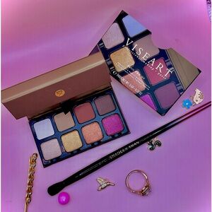 Viseart Petit Pro 01 eyeshadow Palette & Shades by Shan Tapered Crease Brush New